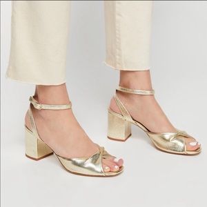 ISO Free People Gisele Gold Heels